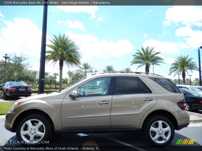Sand Beige Metallic / Macadamia 2008 Mercedes-Benz ML 350 4Matic