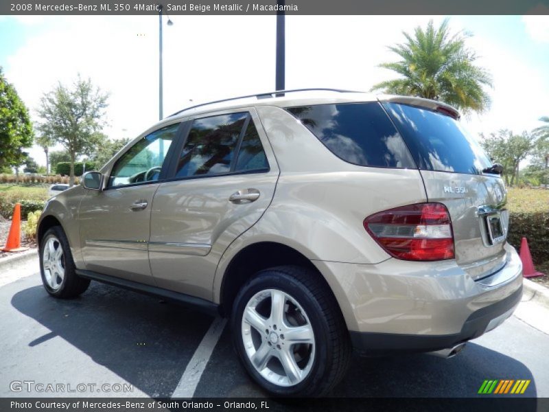 Sand Beige Metallic / Macadamia 2008 Mercedes-Benz ML 350 4Matic