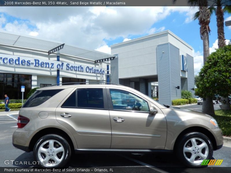 Sand Beige Metallic / Macadamia 2008 Mercedes-Benz ML 350 4Matic