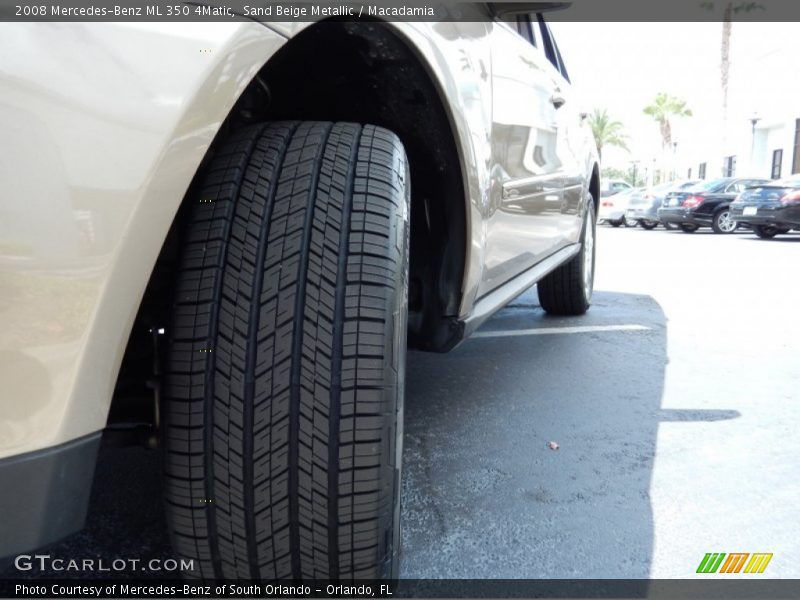 Sand Beige Metallic / Macadamia 2008 Mercedes-Benz ML 350 4Matic
