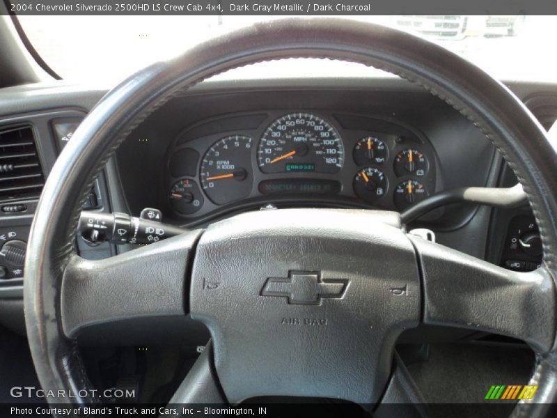 Dark Gray Metallic / Dark Charcoal 2004 Chevrolet Silverado 2500HD LS Crew Cab 4x4