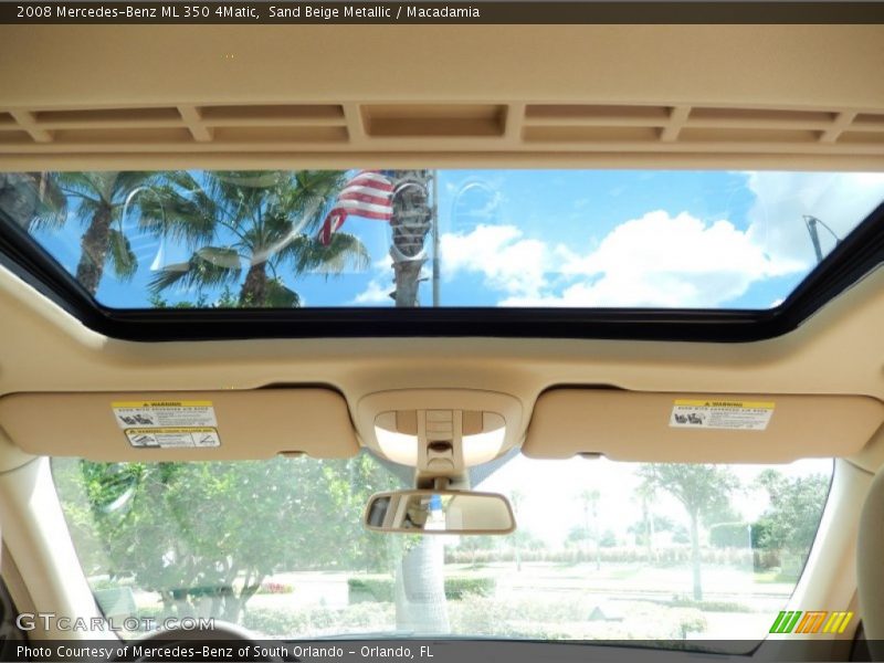 Sand Beige Metallic / Macadamia 2008 Mercedes-Benz ML 350 4Matic