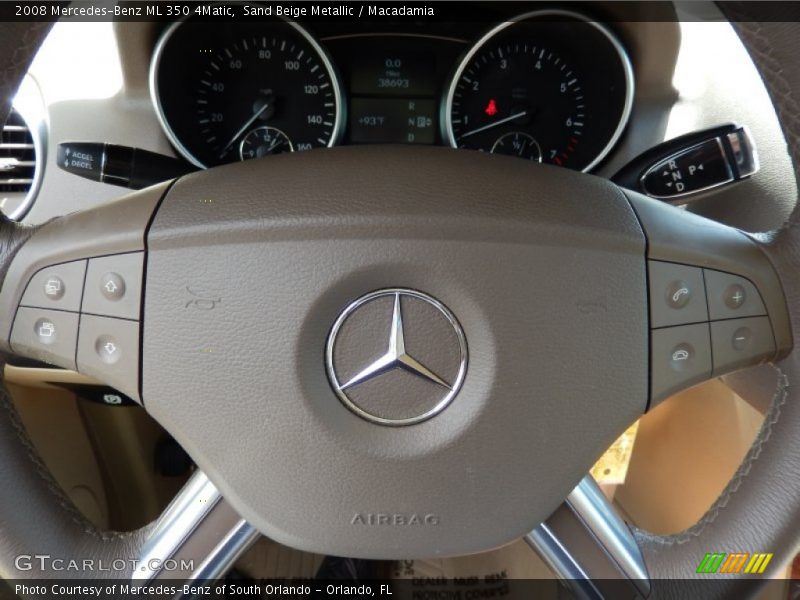 Sand Beige Metallic / Macadamia 2008 Mercedes-Benz ML 350 4Matic