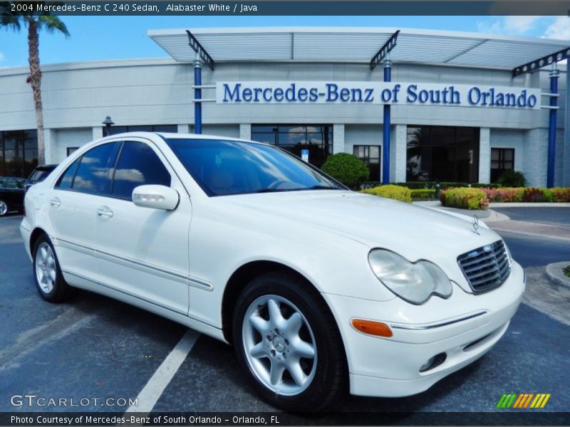 Alabaster White / Java 2004 Mercedes-Benz C 240 Sedan