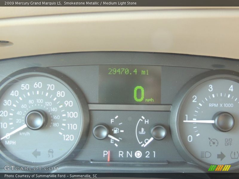 Smokestone Metallic / Medium Light Stone 2009 Mercury Grand Marquis LS