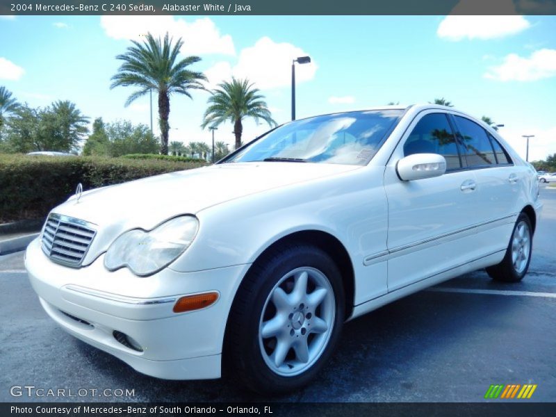 Alabaster White / Java 2004 Mercedes-Benz C 240 Sedan