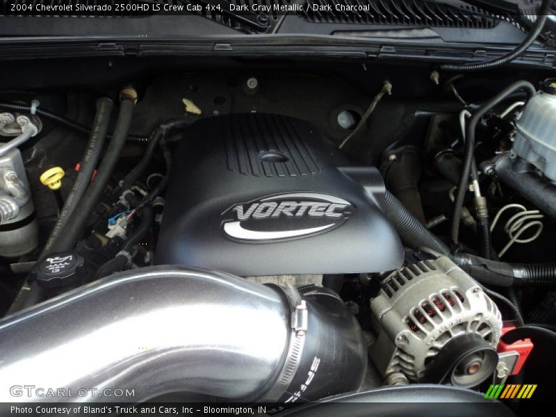 Dark Gray Metallic / Dark Charcoal 2004 Chevrolet Silverado 2500HD LS Crew Cab 4x4