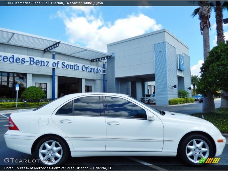 Alabaster White / Java 2004 Mercedes-Benz C 240 Sedan