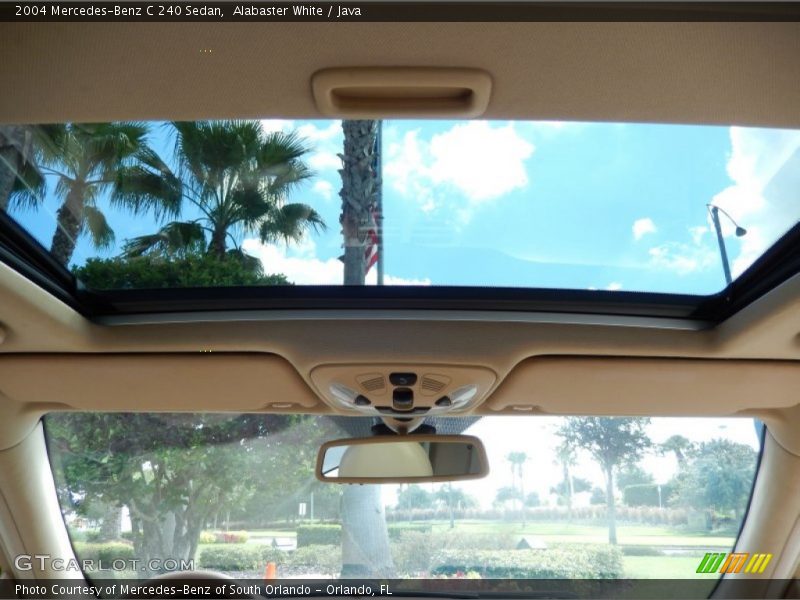 Alabaster White / Java 2004 Mercedes-Benz C 240 Sedan