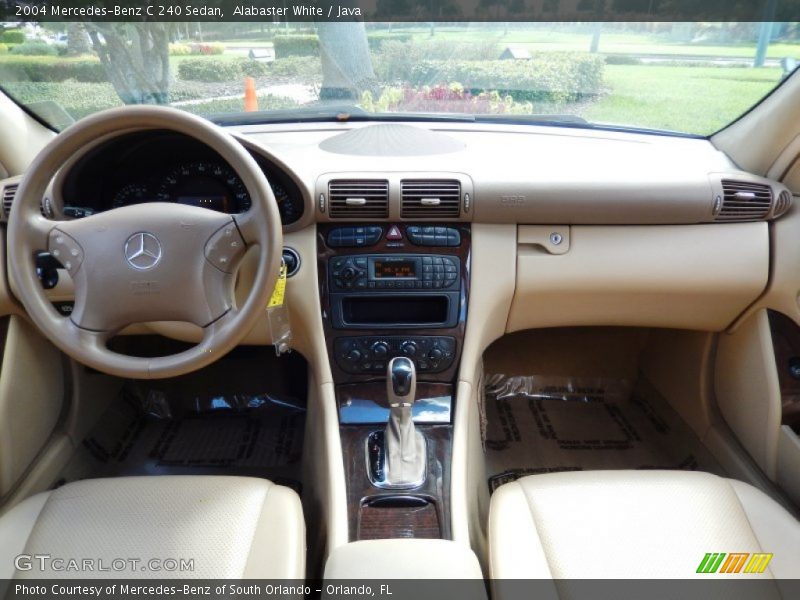 Alabaster White / Java 2004 Mercedes-Benz C 240 Sedan