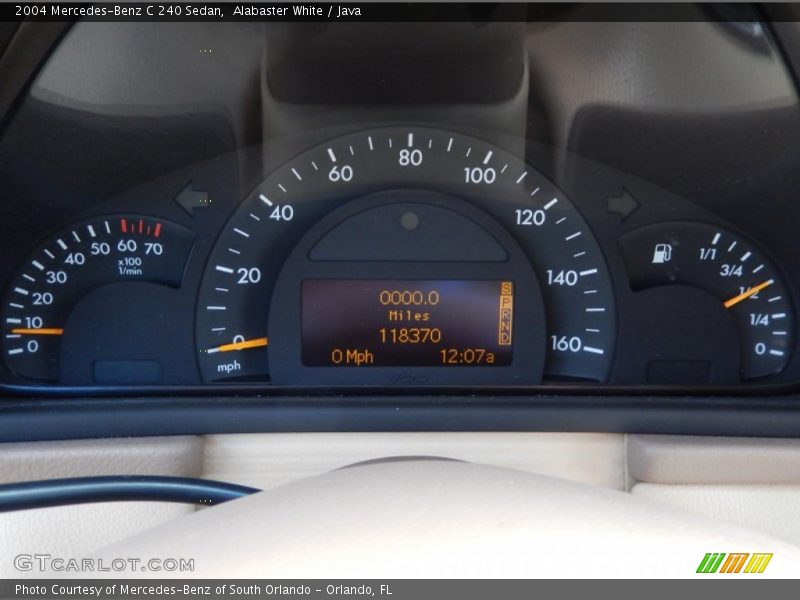 Alabaster White / Java 2004 Mercedes-Benz C 240 Sedan