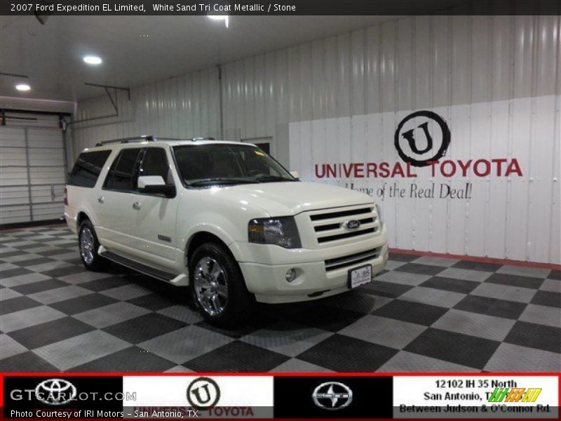 White Sand Tri Coat Metallic / Stone 2007 Ford Expedition EL Limited