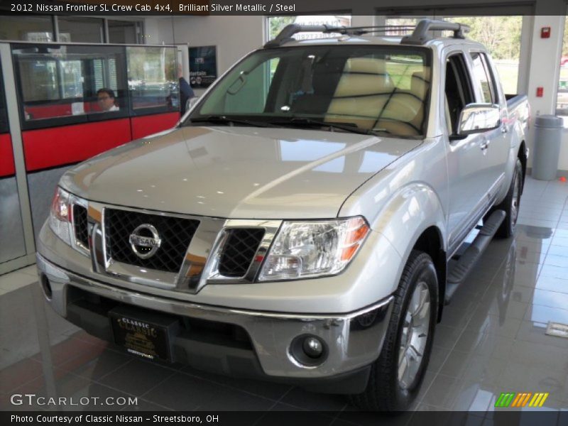 Brilliant Silver Metallic / Steel 2012 Nissan Frontier SL Crew Cab 4x4