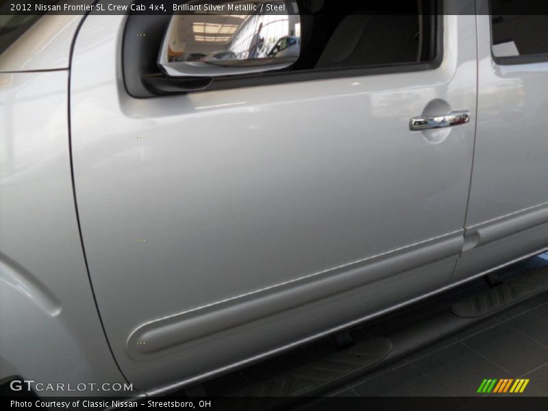 Brilliant Silver Metallic / Steel 2012 Nissan Frontier SL Crew Cab 4x4