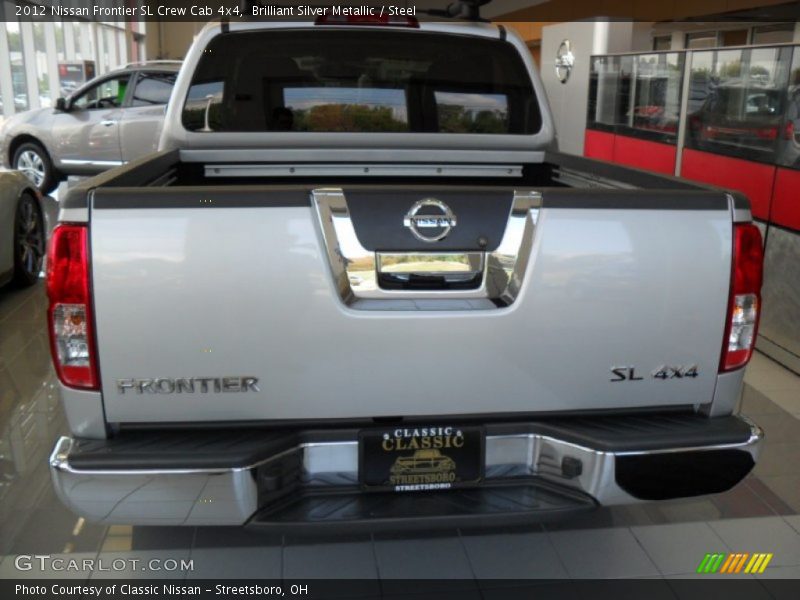 Brilliant Silver Metallic / Steel 2012 Nissan Frontier SL Crew Cab 4x4