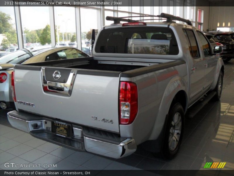Brilliant Silver Metallic / Steel 2012 Nissan Frontier SL Crew Cab 4x4