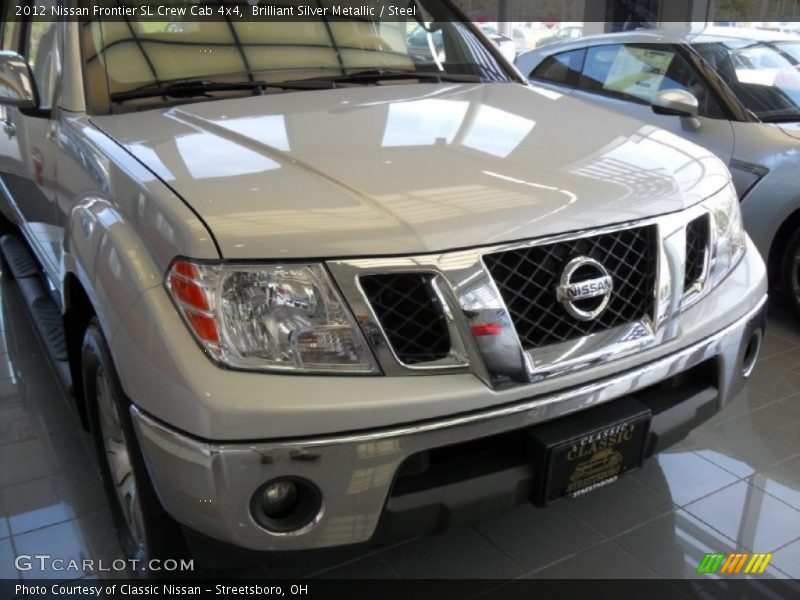 Brilliant Silver Metallic / Steel 2012 Nissan Frontier SL Crew Cab 4x4