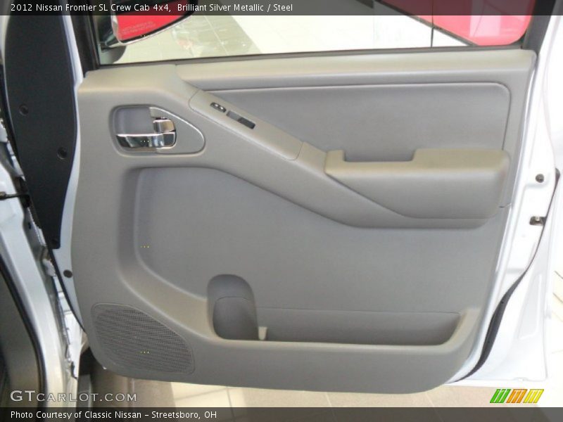 Brilliant Silver Metallic / Steel 2012 Nissan Frontier SL Crew Cab 4x4