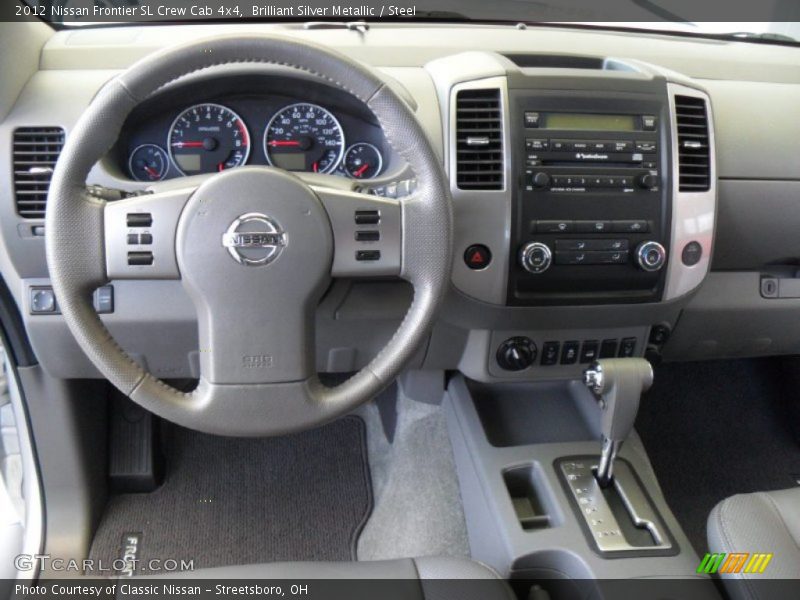 Brilliant Silver Metallic / Steel 2012 Nissan Frontier SL Crew Cab 4x4