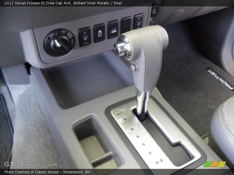 Brilliant Silver Metallic / Steel 2012 Nissan Frontier SL Crew Cab 4x4