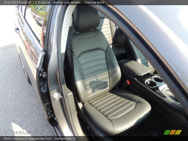 Sterling Gray Metallic / Charcoal Black 2013 Ford Fusion SE 2.0 EcoBoost