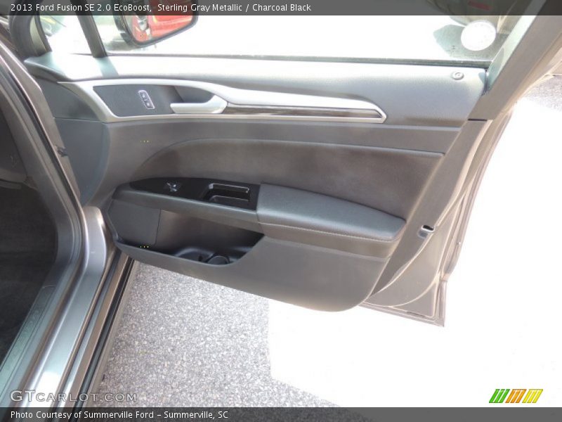Sterling Gray Metallic / Charcoal Black 2013 Ford Fusion SE 2.0 EcoBoost