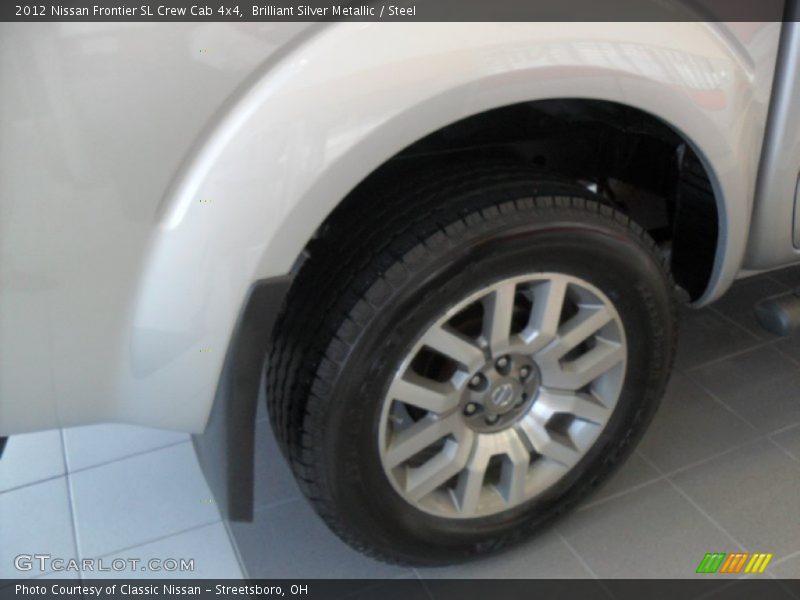 Brilliant Silver Metallic / Steel 2012 Nissan Frontier SL Crew Cab 4x4