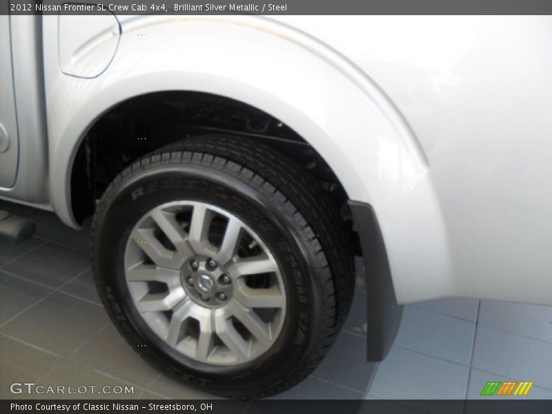 Brilliant Silver Metallic / Steel 2012 Nissan Frontier SL Crew Cab 4x4