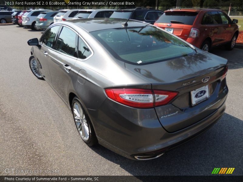 Sterling Gray Metallic / Charcoal Black 2013 Ford Fusion SE 2.0 EcoBoost