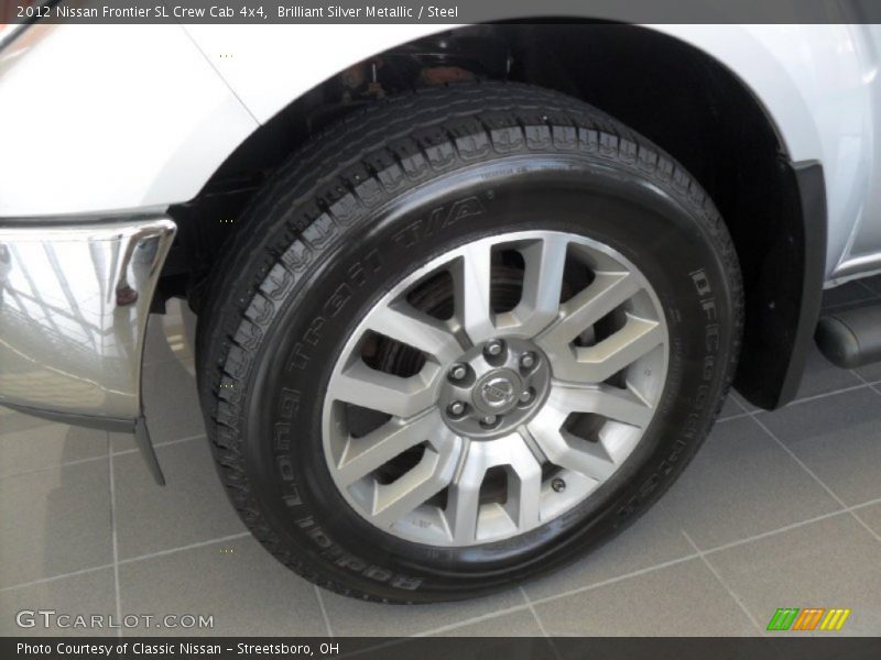 Brilliant Silver Metallic / Steel 2012 Nissan Frontier SL Crew Cab 4x4