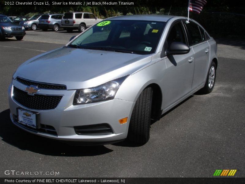 Silver Ice Metallic / Jet Black/Medium Titanium 2012 Chevrolet Cruze LS