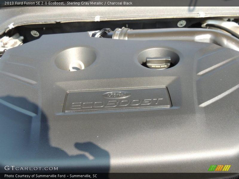Sterling Gray Metallic / Charcoal Black 2013 Ford Fusion SE 2.0 EcoBoost