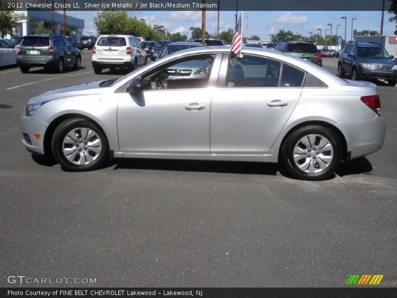 Silver Ice Metallic / Jet Black/Medium Titanium 2012 Chevrolet Cruze LS