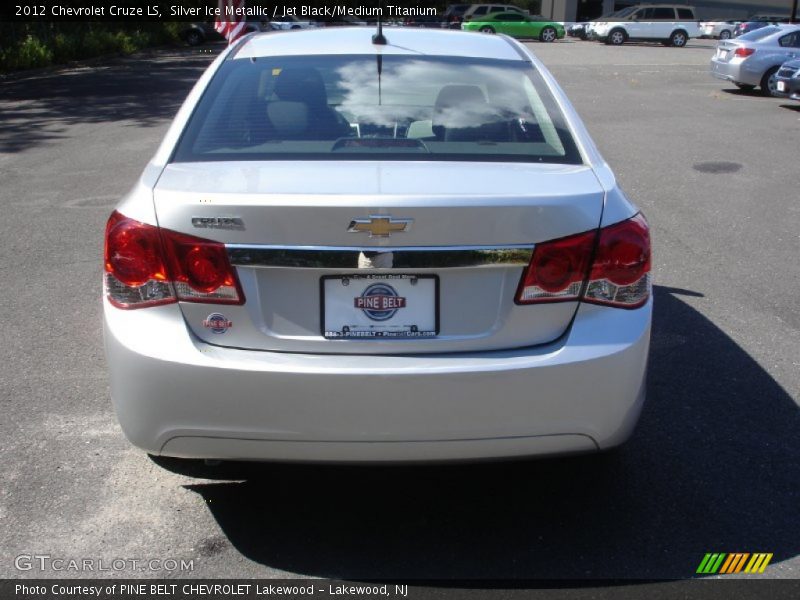 Silver Ice Metallic / Jet Black/Medium Titanium 2012 Chevrolet Cruze LS