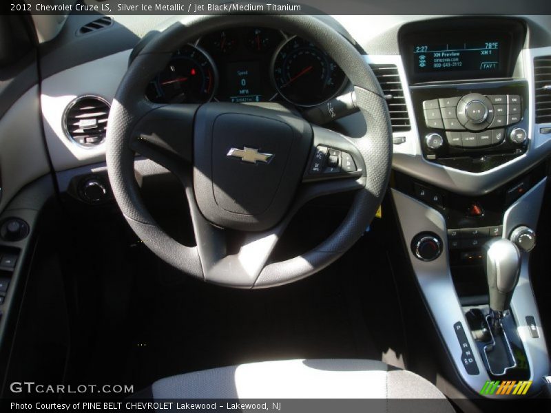 Silver Ice Metallic / Jet Black/Medium Titanium 2012 Chevrolet Cruze LS