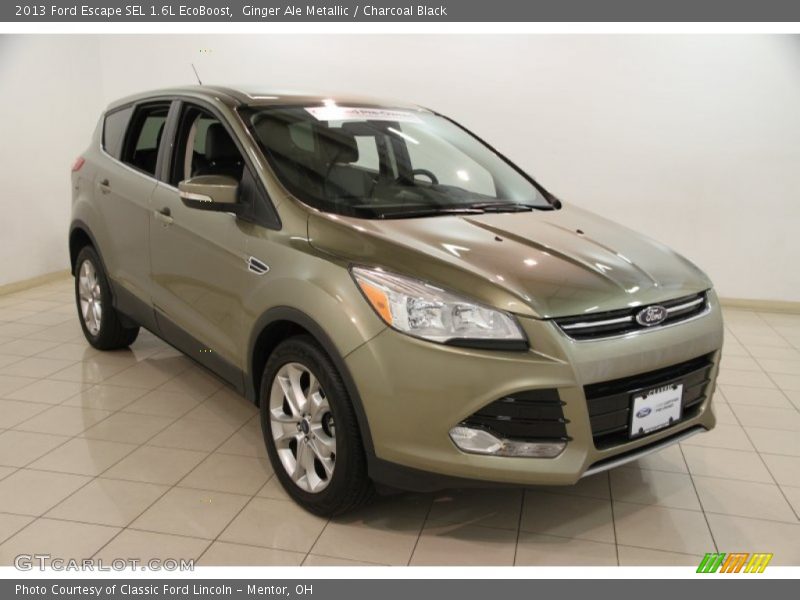 Ginger Ale Metallic / Charcoal Black 2013 Ford Escape SEL 1.6L EcoBoost