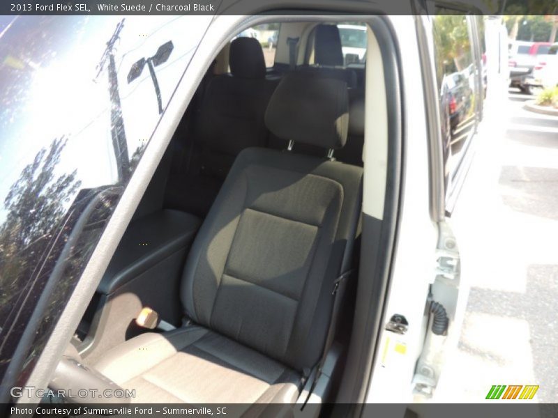 White Suede / Charcoal Black 2013 Ford Flex SEL