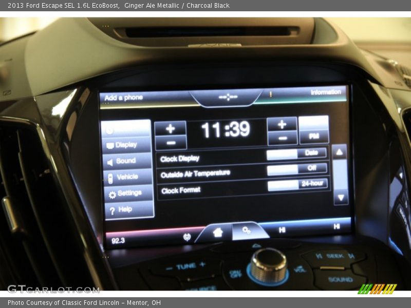 Ginger Ale Metallic / Charcoal Black 2013 Ford Escape SEL 1.6L EcoBoost