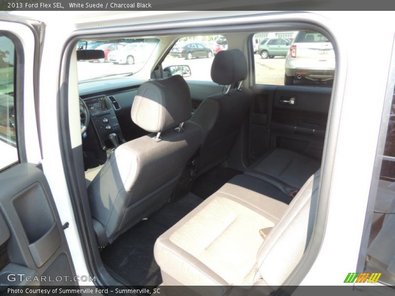 White Suede / Charcoal Black 2013 Ford Flex SEL