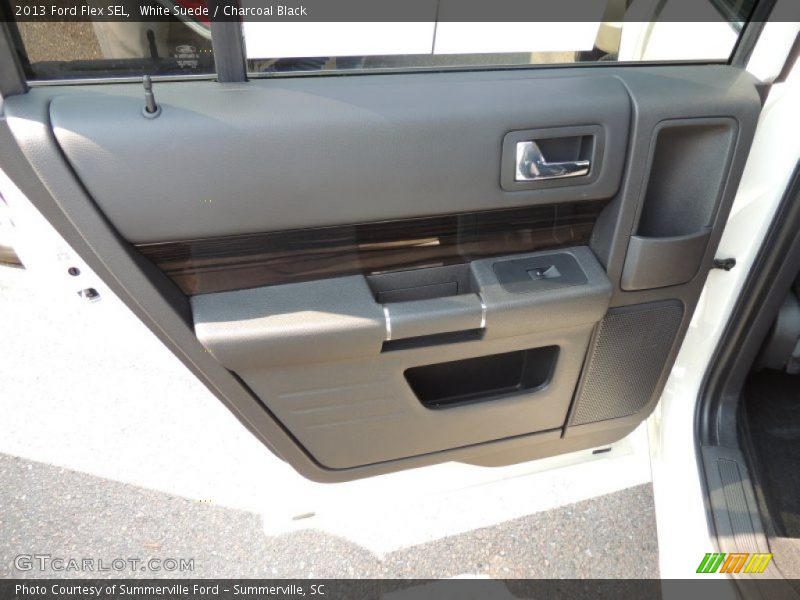 White Suede / Charcoal Black 2013 Ford Flex SEL