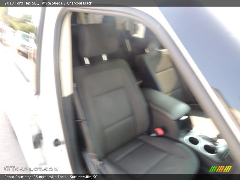 White Suede / Charcoal Black 2013 Ford Flex SEL
