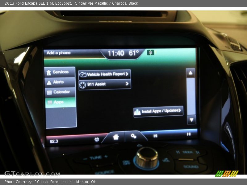 Ginger Ale Metallic / Charcoal Black 2013 Ford Escape SEL 1.6L EcoBoost