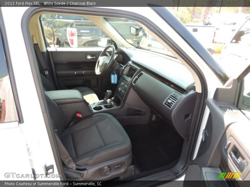 White Suede / Charcoal Black 2013 Ford Flex SEL