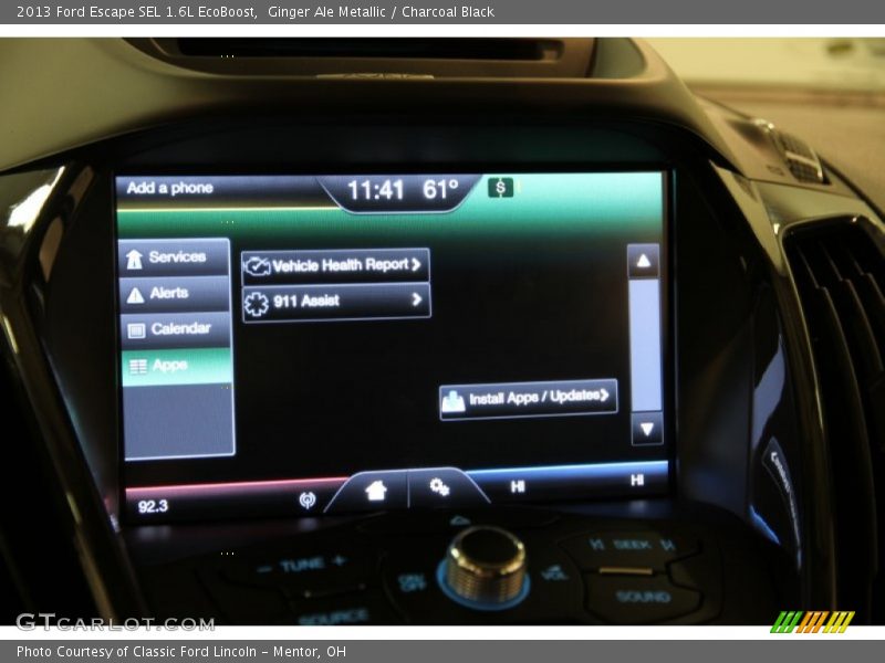 Ginger Ale Metallic / Charcoal Black 2013 Ford Escape SEL 1.6L EcoBoost