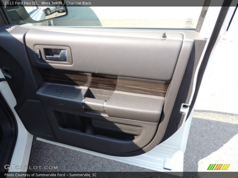 White Suede / Charcoal Black 2013 Ford Flex SEL