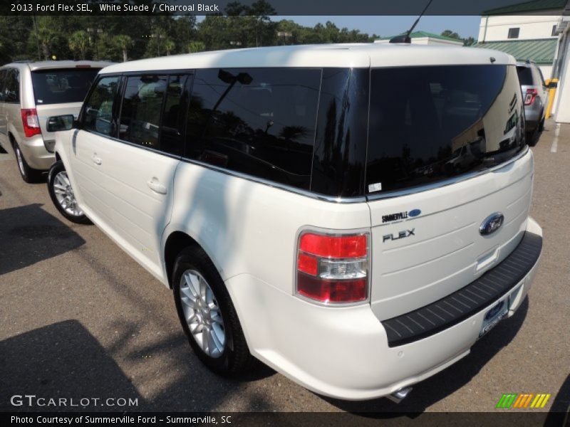 White Suede / Charcoal Black 2013 Ford Flex SEL