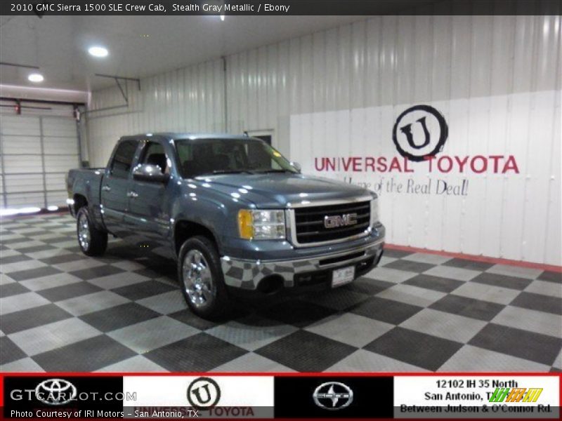 Stealth Gray Metallic / Ebony 2010 GMC Sierra 1500 SLE Crew Cab