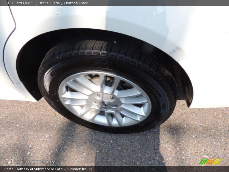 White Suede / Charcoal Black 2013 Ford Flex SEL
