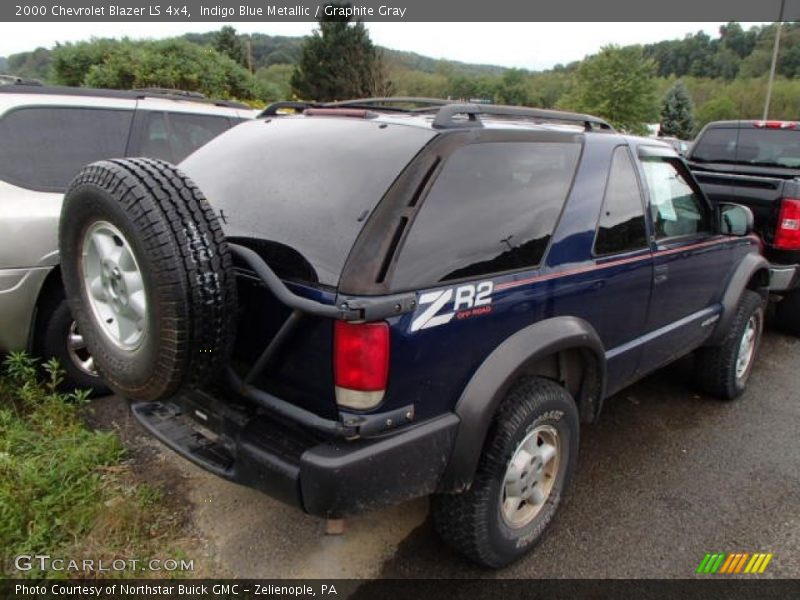 Indigo Blue Metallic / Graphite Gray 2000 Chevrolet Blazer LS 4x4