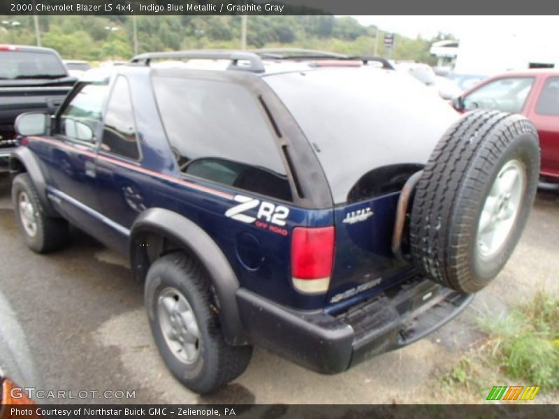 Indigo Blue Metallic / Graphite Gray 2000 Chevrolet Blazer LS 4x4